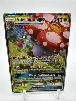 Vileplume GX 4/236 Cosmic Eclipse 2019 Pokemon TCG Ultra Rare Holo Card - Image 1