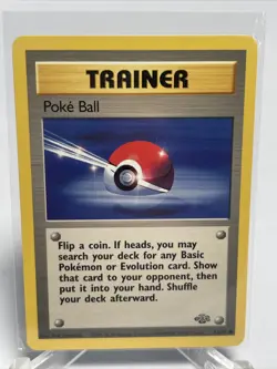 Poke Ball 64/64 Jungle Unlimited Pokemon Card Trainer NM-Mint - Image 2