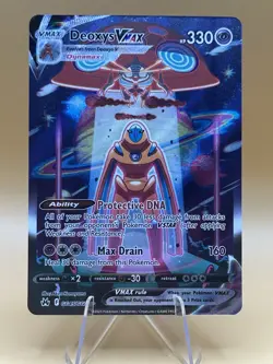 Pokemon Deoxys VMAX TCG Card GG45/GG70 Crown Zenith Galarian Gallery SWSH NM - Image 1