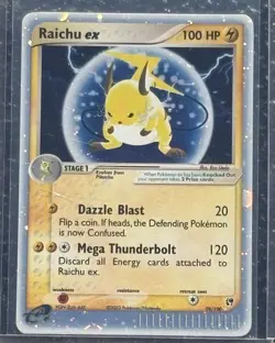 Pokemon TCG Raichu EX Sandstorm Holo Card 98/100 Ultra Rare NM Condition - Image 1