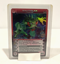 NAUTHILAX TAINTED MAX 1ST EDITION SUPER RARE CREATURE CARD 24/222 BTD CHAOTIC - Image 1