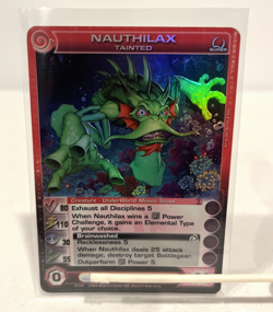 NAUTHILAX TAINTED MAX 1ST EDITION SUPER RARE CREATURE CARD 24/222 BTD CHAOTIC - Image 2