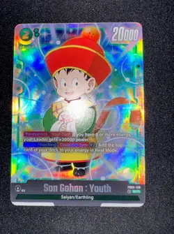 Son Gohan Youth FB03-139 SCR Secret Rare 🌎 Dragon Ball Card Fusion World - Image 1