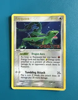 Rayquaza 22/107 EX Deoxys Pokemon Card Reverse Holo Foil Rare HP - Image 1