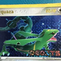 Rayquaza 22/107 EX Deoxys Pokemon Card Reverse Holo Foil Rare HP - Image 3