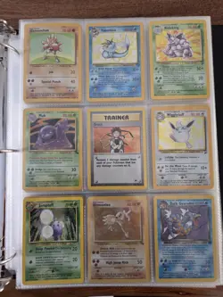 Pokemon TCG Vintage Binder Collection. Holo Rares - 1st Editions. 270 Cards. - Image 1