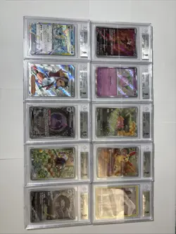 Pokemon 10 Card All Beckett Graded Slab Lot !!! #15 - Image 1