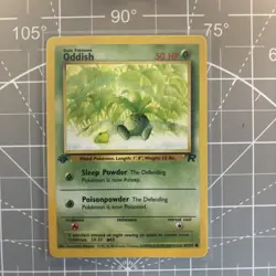 Pokemon TCG Oddish 63/82 Team Rocket Regular 1st Edition Card - Image 2