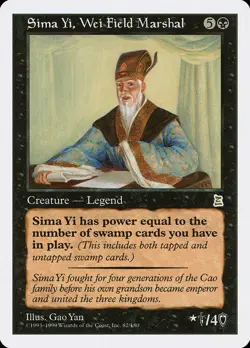Sima Yi, Wei Field Marshal [Portal Three Kingdoms] Magic MTG - Image 1