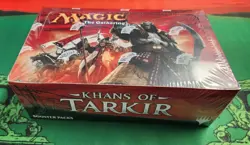 MtG Khans of Tarkir Draft Booster Box Sealed with Free Shipping - Image 1