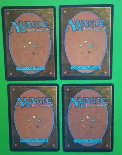 Magic the Gathering Unlimited INVISIBILITY X 4 (3 LP/EX & 1 MP) C 1993 Nice! - Image 3