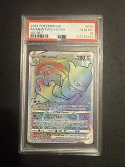 PSA 10 Mewtwo VSTAR 079/078 Secret Rare SWSH: Pokemon Go - Image 1