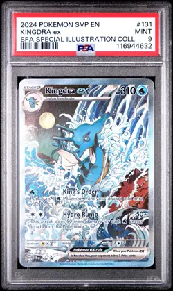 2024 POKEMON SVP EN-SV BLACK STAR PROMO #131 KINGDRA EX SFA SIR PSA 9 - Image 1