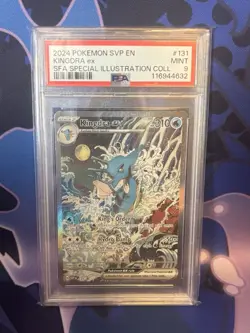2024 POKEMON SVP EN-SV BLACK STAR PROMO #131 KINGDRA EX SFA SIR PSA 9 - Image 3