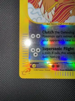 Pokemon TCG Expedition Base Set Fearow Card 045/165 Reverse Holo Lightly Played - Image 5