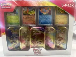 🔥Pokemon Scarlet & Violet - 151 (5-Pack) Mini Tins w/ 4 Promos Costco Bundle🔥 - Image 1