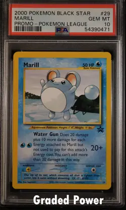 Promo Marill PSA 10 Black Star Promo #29 Pokemon - Image 1