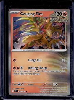 2024 Pokemon SV Surging Sparks SSP EN Gouging Fire #038/191 - Image 1