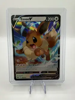 Eevee V 108/159 Near Mint Crown Zenith Ultra Rare Full Art Holo Pokemon TCG - Image 1