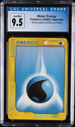 2002 POKEMON JPN MCDONALD'S WATER ENERGY CGC 9.5 - Image 1