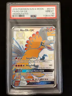 PSA 10 HO-OH GX SV50/SV94 FULL ART SHINY HIDDEN FATES POKEMON - Image 1