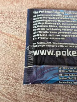 NEW Pokemon XY EVOLUTIONS 1 Booster Pack~BLASTOISE~HTF~Sealed~Box Fresh! - Image 5