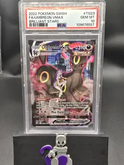 Pokemon TCG Umbreon VMAX TG23/TG30 Trainer Gallery Brilliant Stars PSA 10 - Image 1