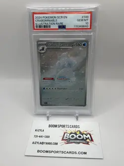 2024 POKEMON SCR EN-STELLAR CROWN ILLUSTRATION RARE #149 CRABOMINABLE PSA 10 - Image 1