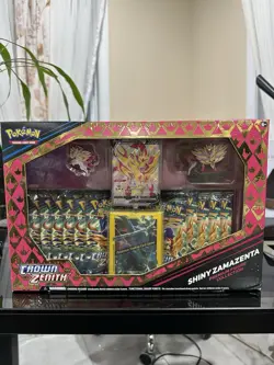 Pokemon TCG Crown Zenith Premium Figure Collection Shiny Zamazenta Sealed 820650851636 - Image 1