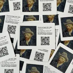 Van Gogh Museum QR Pokemon Promo INSERT ONLY Pikachu Grey Felt Hat Amsterdam - Image 1