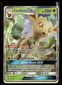 2018 Pokemon Sun and Moon Promo Leafeon Gx SM146 - Image 1