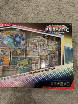 Pokemon TCG Prismatic Evolutions Lucario Ex & Tyranitar Ex Premium Collection - Image 2