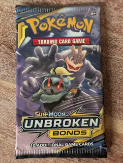Pokemon Sun & Moon Unbroken Bonds Booster Pack Sealed Random Art - Image 1