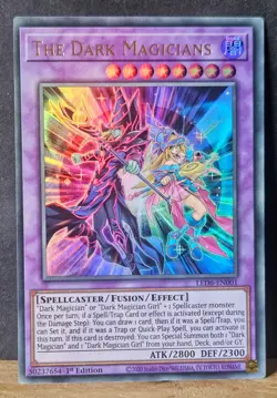 Yugioh 1st Ed. The Dark Magicians LED6 - EN001 Ultra Rare M-NM Unplayed - Image 1