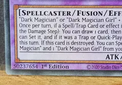 Yugioh 1st Ed. The Dark Magicians LED6 - EN001 Ultra Rare M-NM Unplayed - Image 4