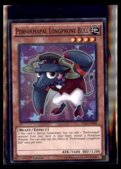 Yu-Gi-Oh Performapal Longphone Bull Starter Deck Yuya YS16-EN006 1st Edition - Image 1