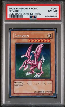 YuGiOh Seiyaryu 2002 Yu-Gi-Oh! Promo Dds-Dark Duel Stories #004 PSA 8 - Image 1