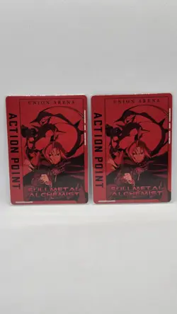 X2 Union Arena UE09ST/FMA-1-AP01 Action point card Elric Brothers - Image 1