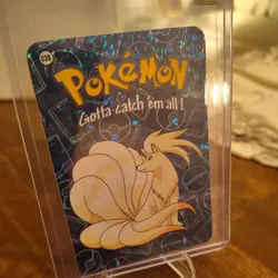 Ninetales #038 2000 Pokemon Vending Prism Holo Sticker Card - Image 1