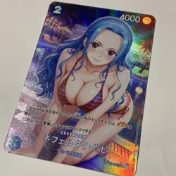 Nefertari Vivi One Piece Waifu Sexy Anime Girl Custom Holographic Art Card - Image 2