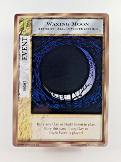 Waxing Moon, Night - Mythos CCG card (1996 Chaosium) Event, Cthulhu Lovecraft - Image 1