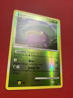 Lotad (Shiny) SH4-12 Platinum Reverse Holo Pokemon Card TCG - Image 4