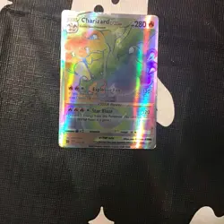 Pokemon TCG Charizard VSTAR Rainbow Secret Rare Card Brilliant Stars 174/172 - Image 1