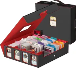Card Storage Box 3200+ MTG Deck Box with 30 Colorful Divider, 4 Row Commander... - Image 2