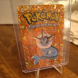 Vaporeon #134 - Vintage Vending Machine Prism Sticker 2000 - Pokemon Card - Image 1