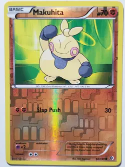 REVERSE HOLO Makuhita 82/149 VLP Boundaries Crossed Pokemon Card - Ken Sugimori - Image 1