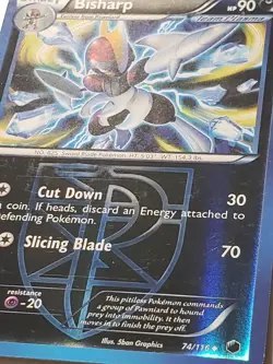 REVERSE HOLO Bisharp 74/116 - Plasma Freeze Pokemon Card - 5ban Graphics - Image 2