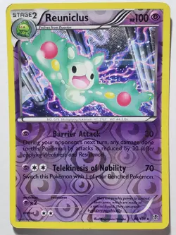 REVERSE HOLO Reuniclus 44/101 HP - Plasma Blast Pokemon Card - Kagemaru Himeno - Image 1