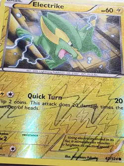 REVERSE HOLO Electrike 42/124 VLP - Dragons Exalted Pokemon Card Masakazu Fukuda - Image 2