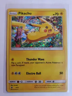 2017 Pokemon Pikachu TCG Holo Card McDonald's Promo 5/12 - Image 1